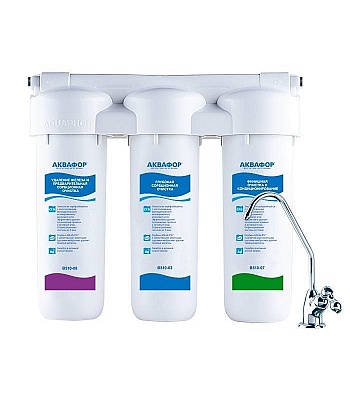 Фильтр Аквафор Трио Fe с отдельным краном