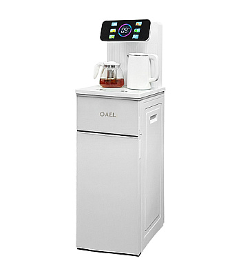 Кулер напольный с чайным столиком Тиабар AEL TB84A-LK White